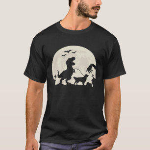 T-shirt Halloween Dinosaur Marcher Golden Retriever