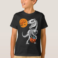 Halloween Dinosaur T Rex Skeleton Scary Garçons En