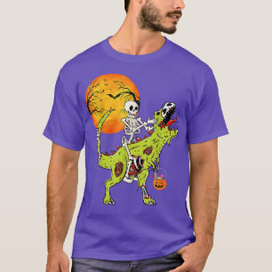 T-shirt Halloween Dinosaur Zombie T Re Skeleton Boys Toddl