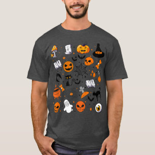 T-shirt Halloween Doodles Halloween Little Things Witch Pu