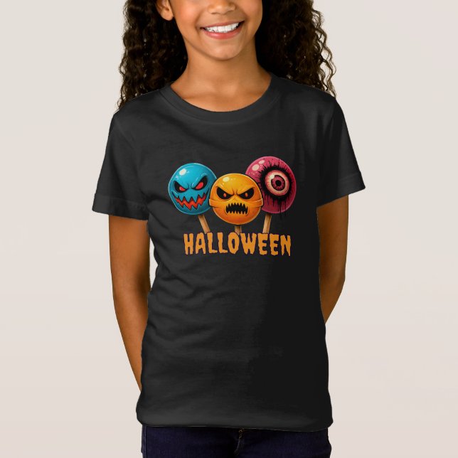 T-Shirt Halloween doux et sinistre (Devant)