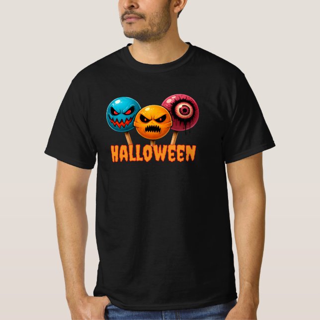 T-shirt Halloween doux et sinistre (Devant)