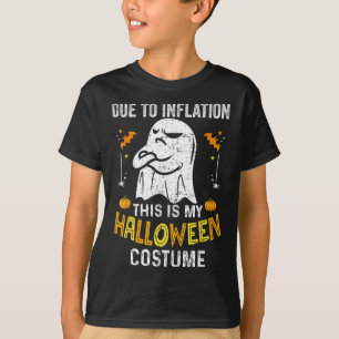 T-shirt Halloween Drôle À Cause De L'Inflation C'Est Ma Ha