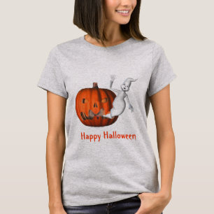 T-shirt Halloween drôle de Ghost Jack-o'-lantern