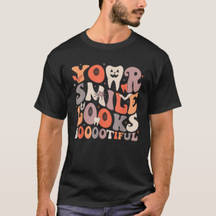 T-shirt Halloween Drôle Dents Dentiste Fantôme Votre Souri