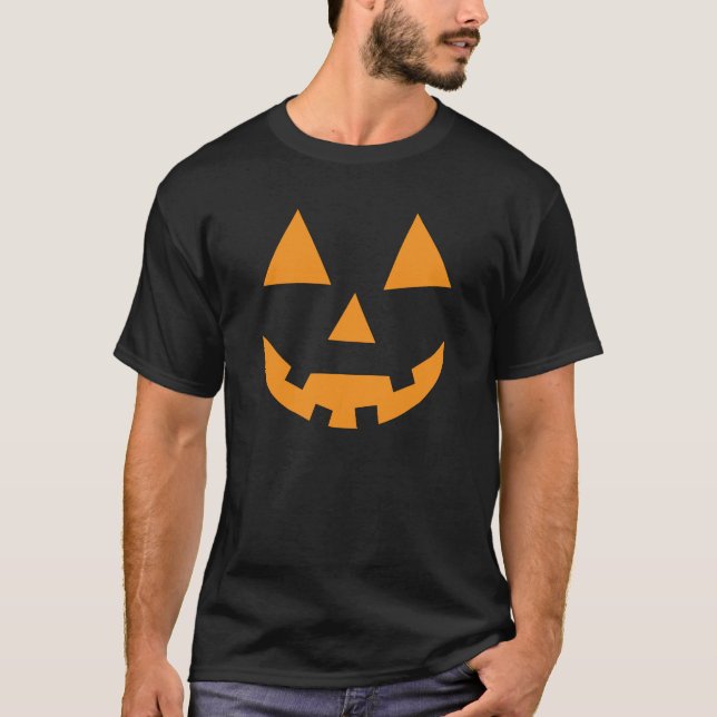 T-shirt Halloween drôle jack o' lanterne citrouille (Devant)