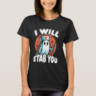 T-shirt Halloween drôle pour infirmière femme - Va poignar