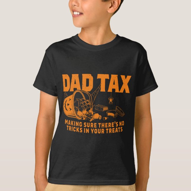 T-shirt Halloween drôles papa d'impôt (Devant)