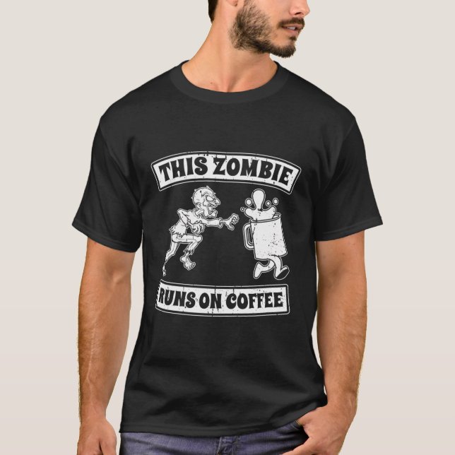 T-shirt Halloween du café (Devant)