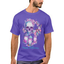 Halloween du crâne et des papillons