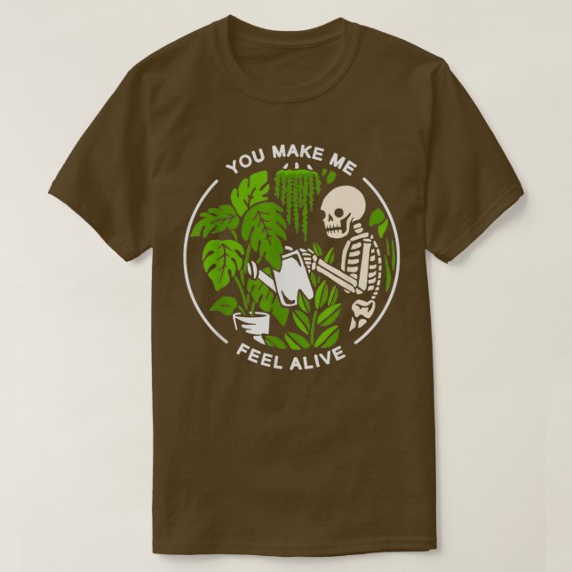 T-shirt Halloween du crâne, tu me fais sentir cadeau vivan (Design devant)