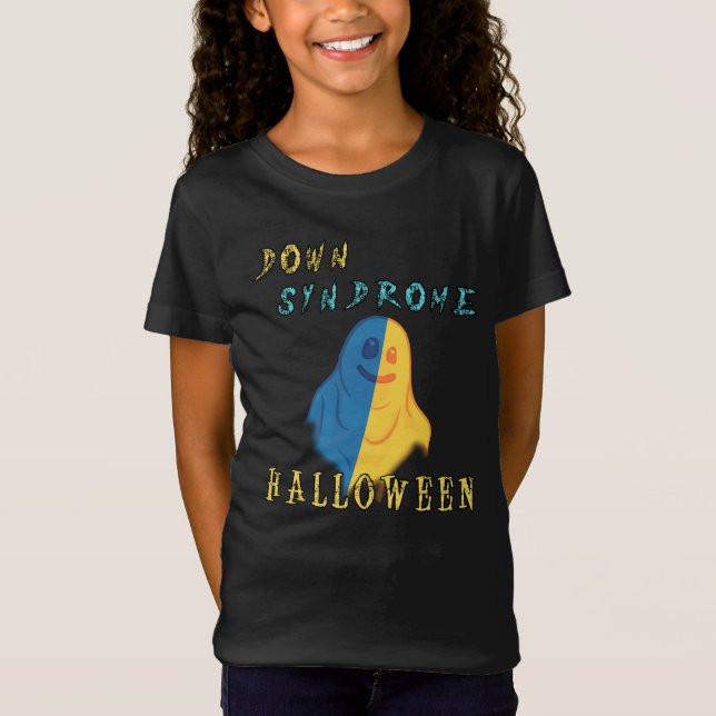 T-Shirt Halloween du syndrome de Down (Devant)