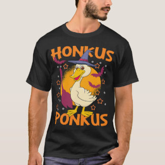 T-shirt Halloween Duck Funny Halloween Citrouille Duck fam