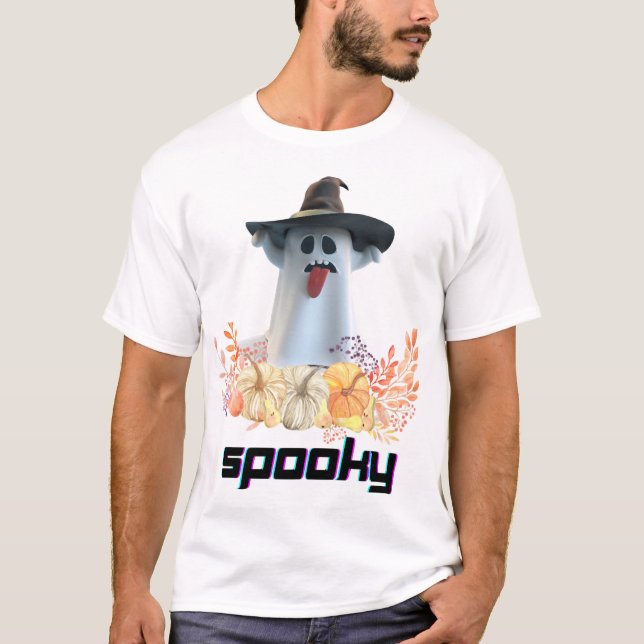 T-shirt Halloween effrayant (Devant)