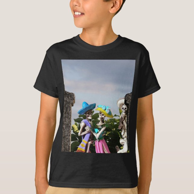 T-shirt Halloween effrayant. (Devant)