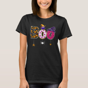T-shirt Halloween effrayant Boo Owl Sorcière Casquette Spi