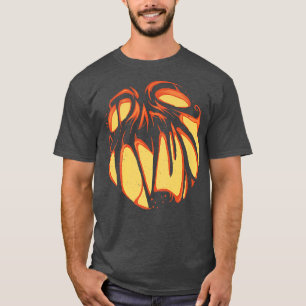 T-shirt Halloween effrayant citrouille hanté visage enfant