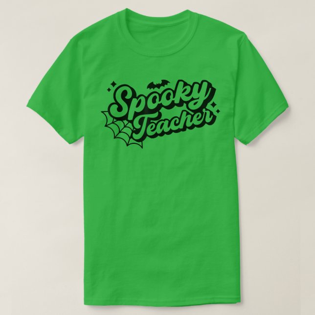 T-shirt Halloween Éffrayant Enseignant Trick ou Enseigner  (Design devant)