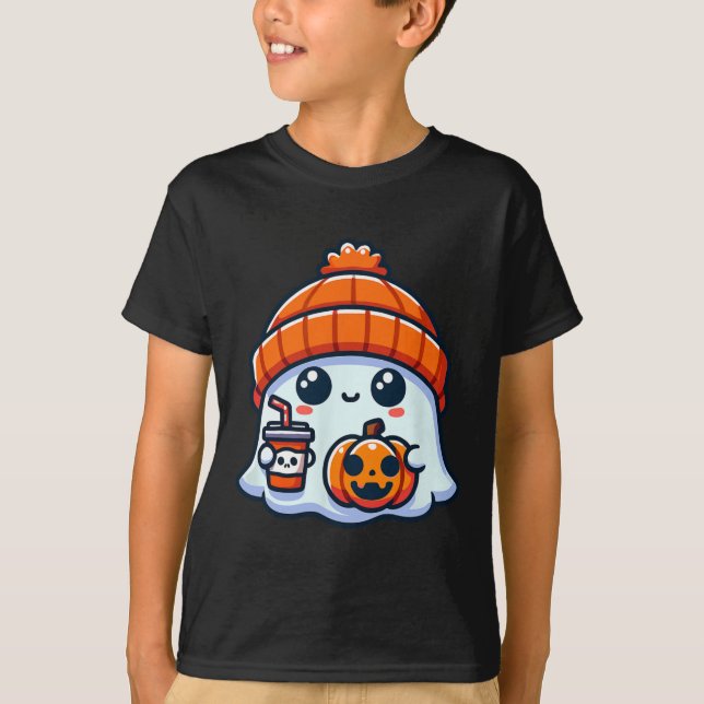 T-shirt Halloween éffrayant Ghost Mens (Devant)