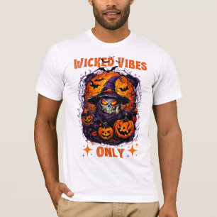 T-shirt Halloween : Éffrayant Wiches sourires et Citrouill