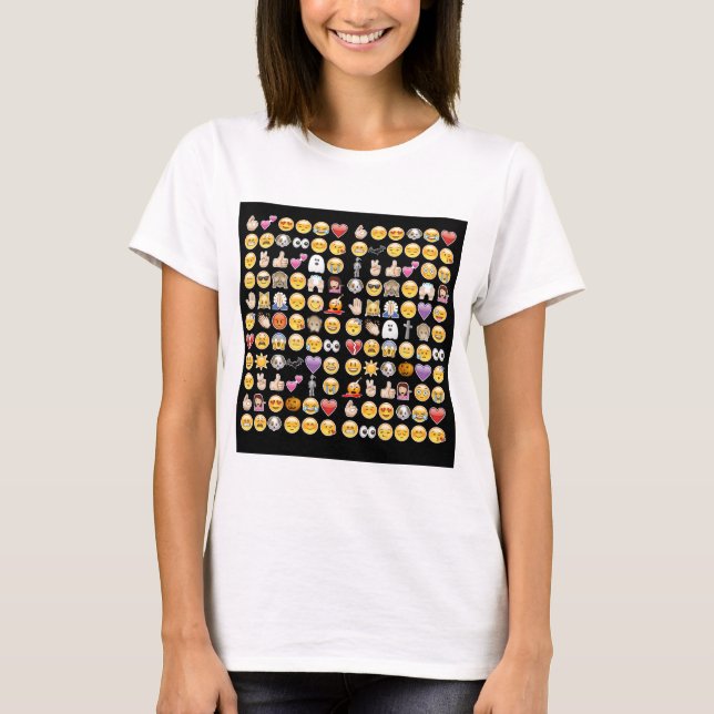 T-shirt halloween emoji (Devant)