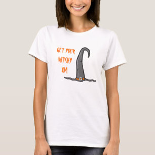 T-shirt Halloween en Casquette de sorcière