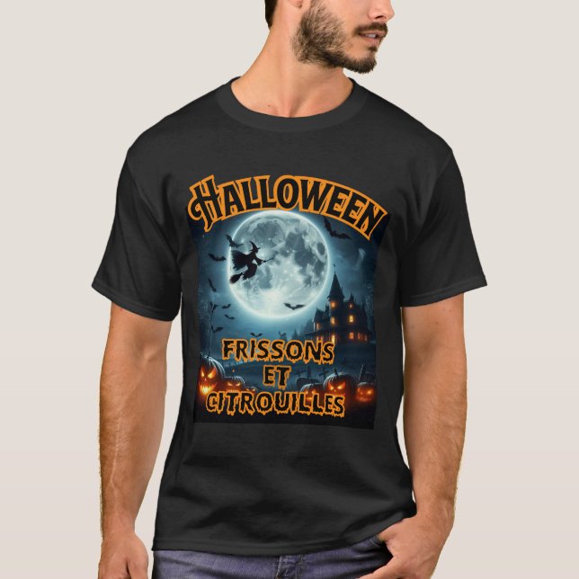 T-shirt Halloween en France (Devant)