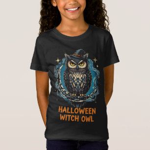 T-Shirt Halloween enchantée Chouette de sorcière conceptio