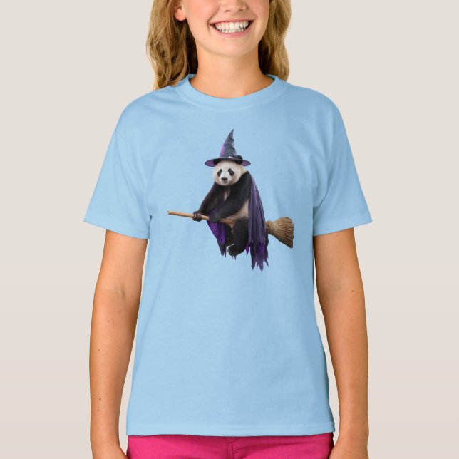 T-shirt Halloween Enfant Panda Mignon (Devant)