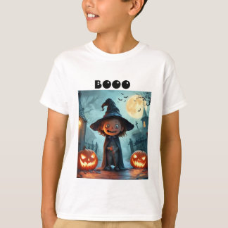 T-Shirt Halloween Enfants - Éffrayant Cartoon Enfa