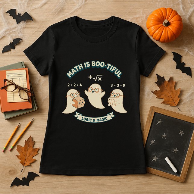 T-shirt Halloween Enseignant Cadeau Math Est Un Fantôme Di (Créateur téléchargé)