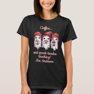 T-shirt Halloween, enseignant-cuisinier de café personnali