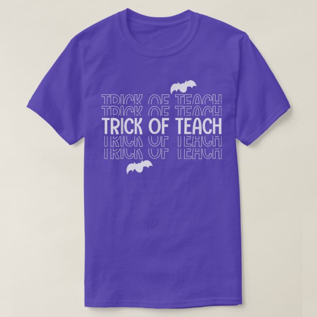 T-shirt Halloween Enseignant Trick Ou Enseigner Funny Scho (Design devant)