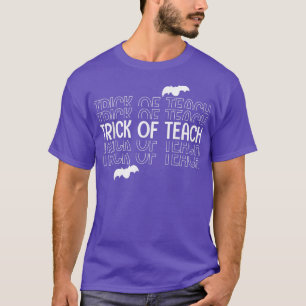 T-shirt Halloween Enseignant Trick Ou Enseigner Funny Scho