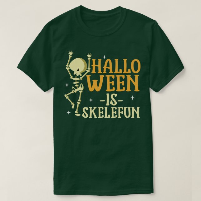 T-shirt Halloween est Skelefun drôle mignon Skeleton Pun T (Design devant)