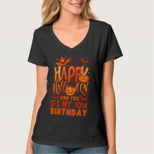T-shirt Halloween et c'est mon 10ème anniversaire ! 10 Ans