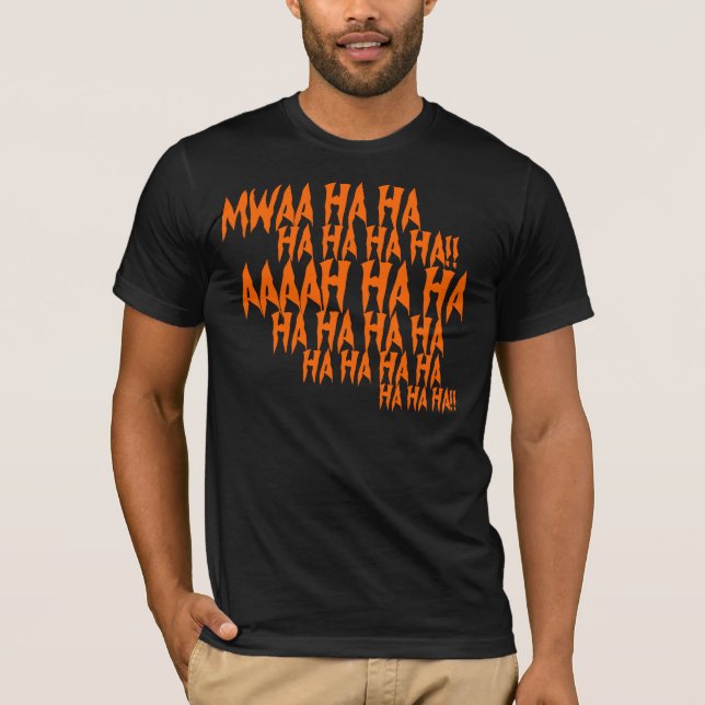 T-shirt Halloween Evil Laugh (Devant)