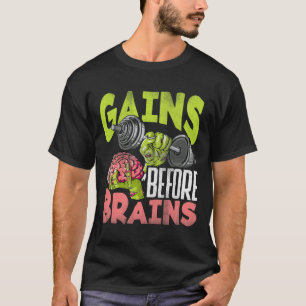 T-shirt Halloween Exercice Zombie Gains de poids avant