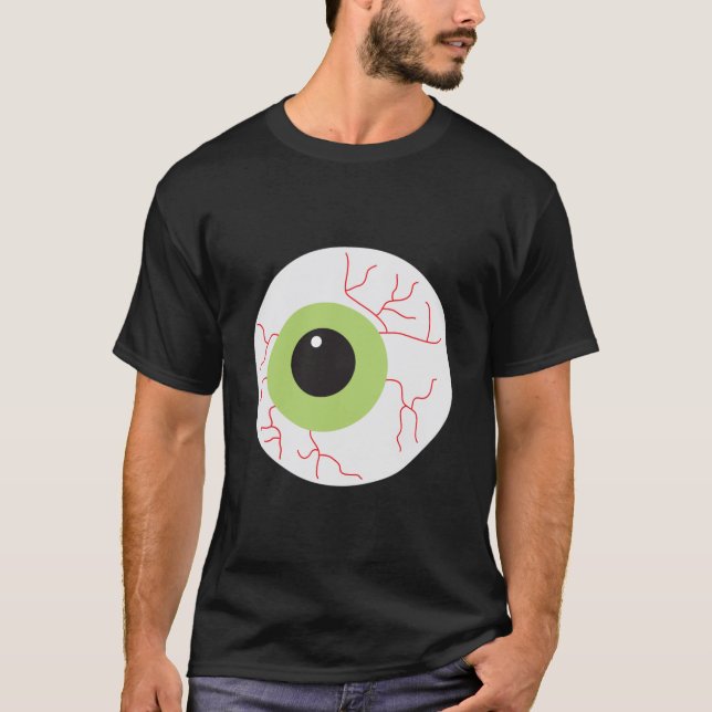 T-shirt Halloween Eyeball effrayant (Devant)
