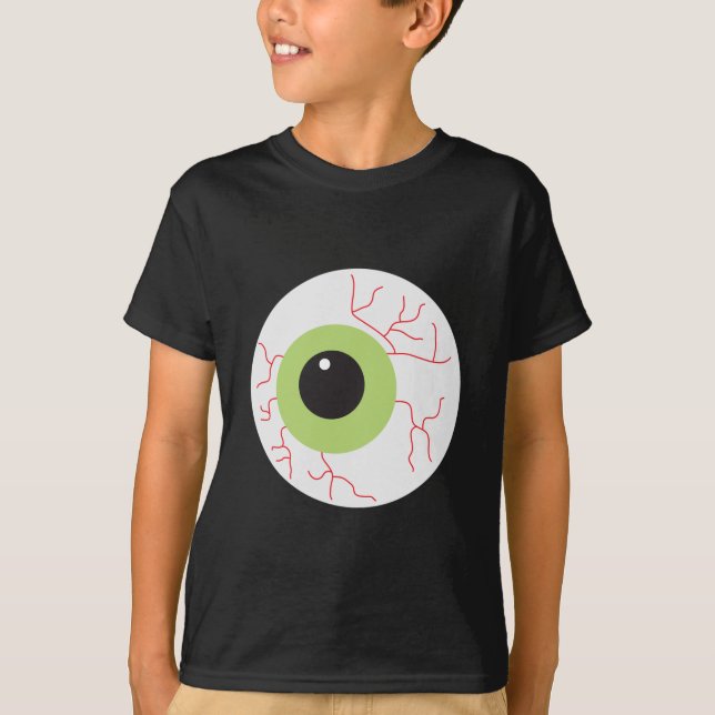 T-shirt Halloween Eyeball effrayant (Devant)
