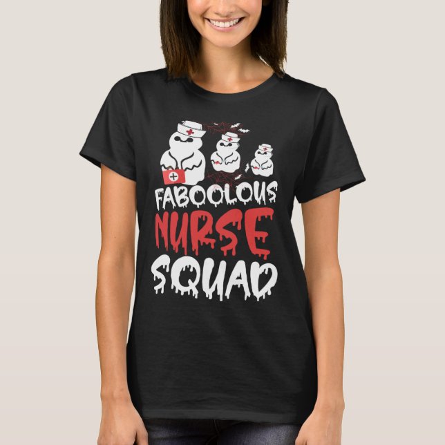T-shirt Halloween Fabolous Nurse Crew Halloween Costume (Devant)