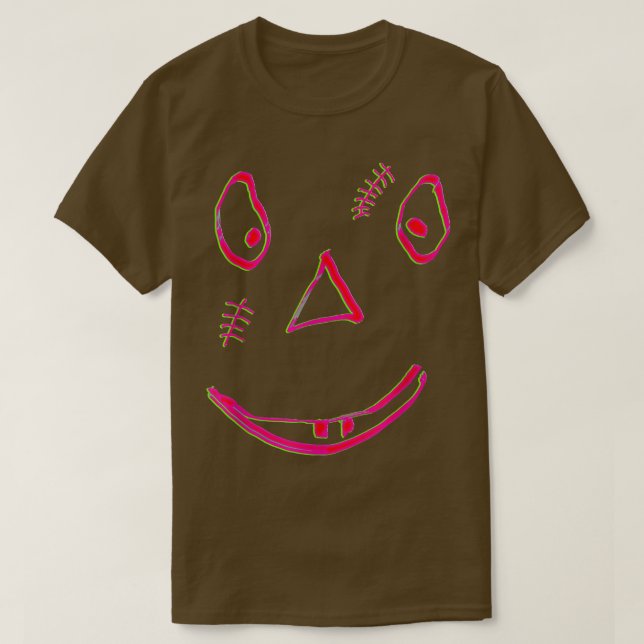 T-shirt Halloween Face 3542 (Design devant)