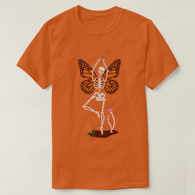 T-shirt Halloween Fairy Ghosts Skeletons Witch Skele (Design devant)