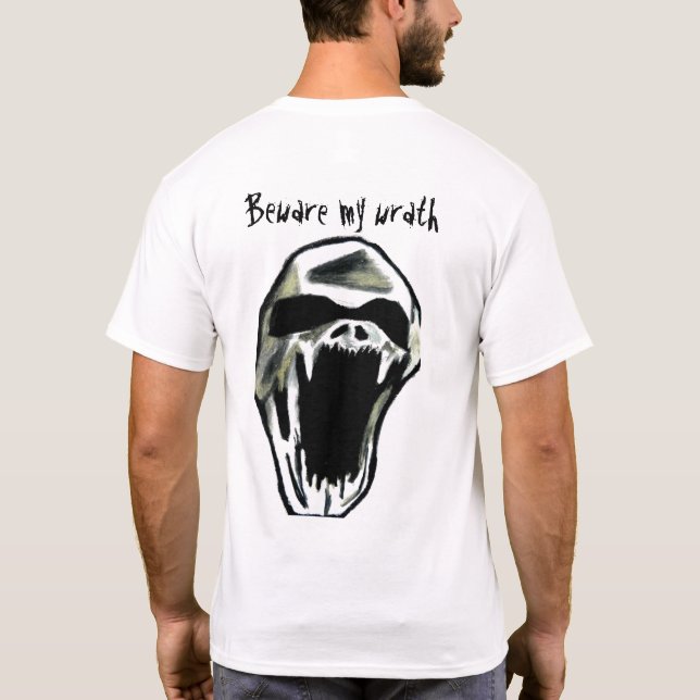 T-SHIRT HALLOWEEN, FAITES ATTENTION À MA GUERRE (Dos)