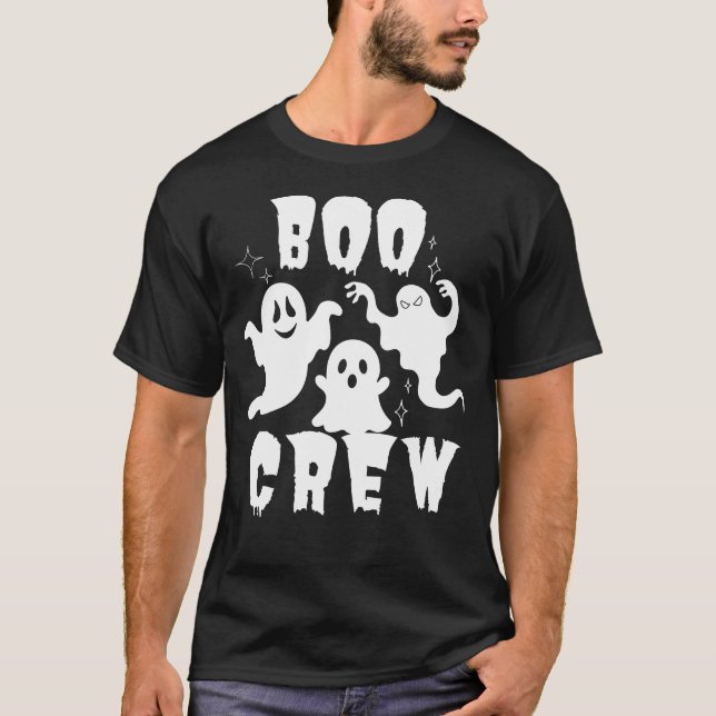 T-shirt Halloween Famille Correspondance de l'équipe de bo (Devant)