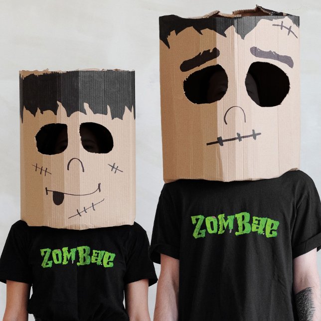 T-shirt Halloween Famille Couple Correspondant Zombie Zomb (Halloween Family Couple Matching Zombie Zombae T-Shirt)