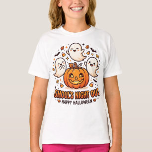 T-shirt Halloween fantôme citrouille mignon