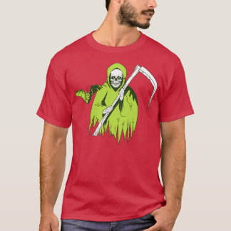 T-shirt Halloween fantôme crâne effrayant avec batte Class