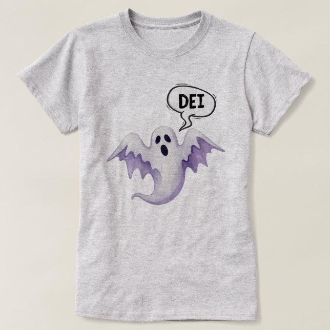 T-shirt Halloween fantôme effrayant DEI (Design devant)