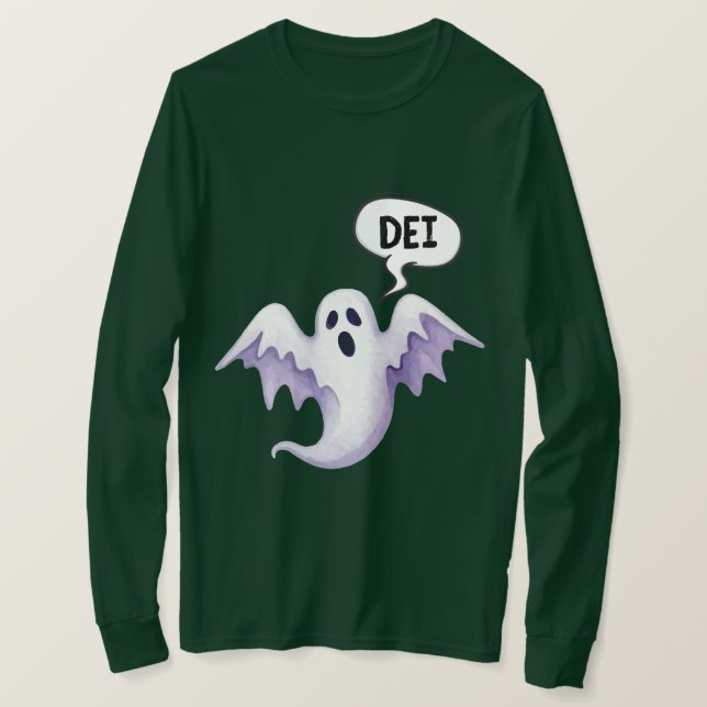 T-shirt Halloween fantôme effrayant DEI (Design devant)